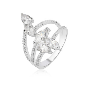 Anello Nuziale in Argento <span class=keywords><strong>Italiano</strong></span> 925 con Diamante, Fornitura Diretta dalla Fabbrica - Product Image 3