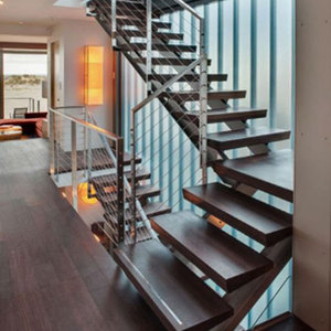 Escalier intérieur à <span class=keywords><strong>poutre</strong></span> simple/ marches en <span class=keywords><strong>chêne</strong></span> avec <span class=keywords><strong>prix</strong></span> d'usine DIY - Product Image 2