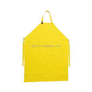 Amarillo de PVC/poliéster impermeable y a prueba de aceite Delantales para adultos - Product Image 1
