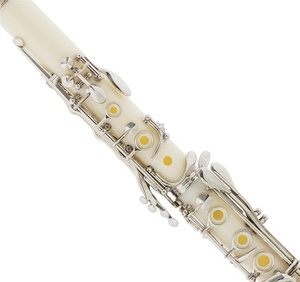 Venta al por mayor Bb tono 17 teclas <span class=keywords><strong>clarinete</strong></span> instrumento de viento <span class=keywords><strong>blanco</strong></span> lechoso <span class=keywords><strong>clarinete</strong></span> baquelita con caja - Product Image 4