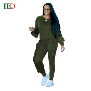 H & D hermosa niña amor moda estilo africano vestido dos piezas Set ropa <span class=keywords><strong>mujer</strong></span> - Product Image 4