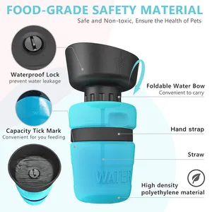 Wholesale Custom New Design Outdoor Travel Dog Water Bottle Leak-proof Foldable Pet Water Bottle