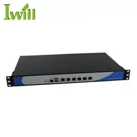 1U Rack cloud computer server met 1037U CPU 6 lan poort firewall VPN Security Appliance