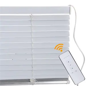 Remote Control Automatic Aluminium Venetian Blinds Tirai Jendela