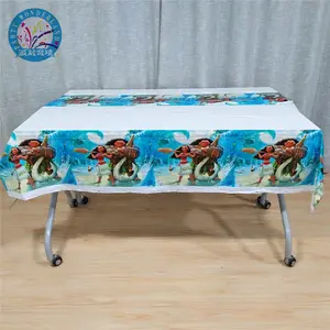 1pcs/bag 108cm*180cm Moana Party Supplies Disposable TableCloth Favors Kids Boy Birthday Moana Party Festival Theme Decoration