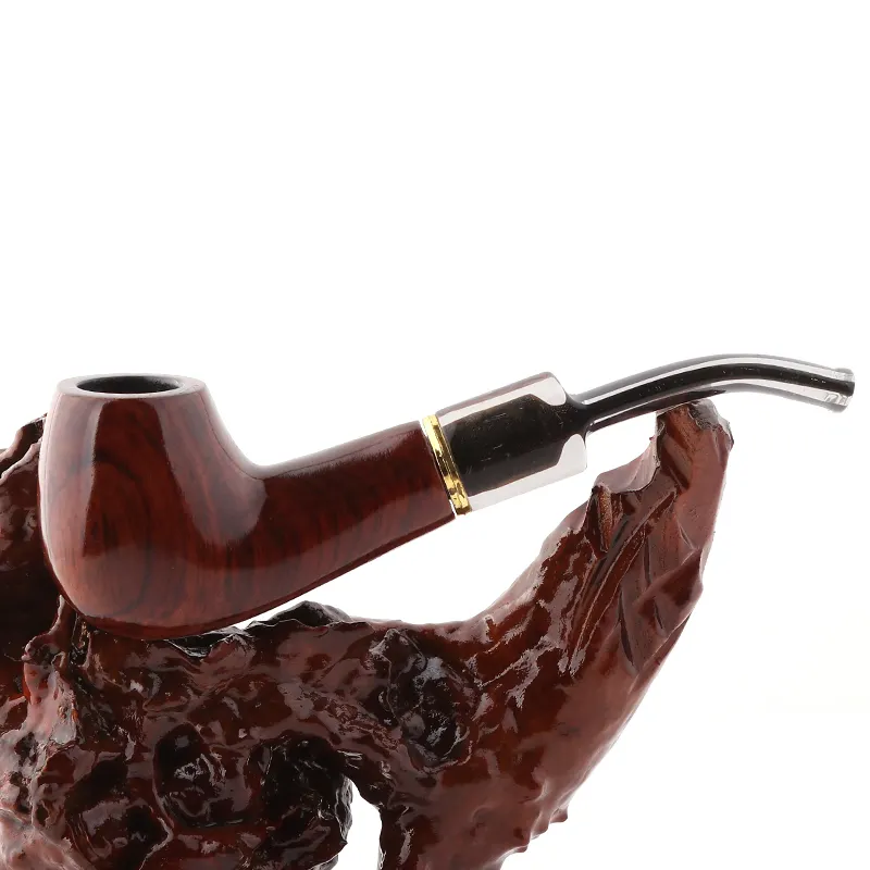 Futengホット販売新しいデザイン黄色梨木材喫煙パイプ木製タバコパイプ煙用