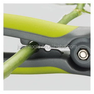 PC-3174-1 215mm jardin coupe ciseaux lame en acier sécateur avec manche en bois pour fruits élagage bricolage métal et plastique outil - Product Image 3