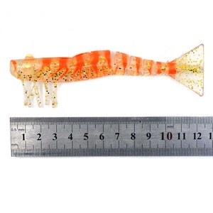 Esca Morbida a Forma di Gamberetto 12CM, Esca Artificiale in TPR per Pesca al Branzino, Esca Morbida per Pesca - Product Image 5