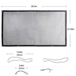 1 में 2 कार पीछे की सीट के साथ जाल बाधा और जाल भंडारण वाहक लोचदार बैंड तय या बकसुआ तय अलगाव शुद्ध - Product Image 3