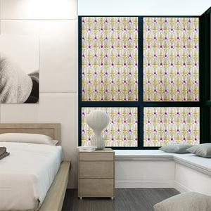 Autoadesivo del pvc <span class=keywords><strong>impermeabile</strong></span> di stampa rosa window film per uso domestico - Product Image 6