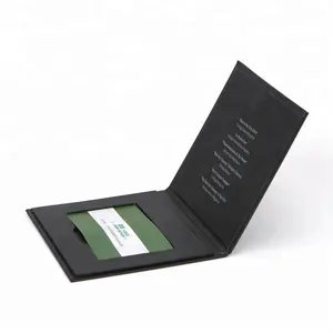 Custom matt black gift cards packaging / credit card packaging box for business card box