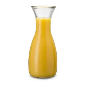 Glass Water Carafe With Lid And Protective Pour Drip Spout 1L Fridge Water Pitcher For Juice Lemonade Iced Tea Milk Wine