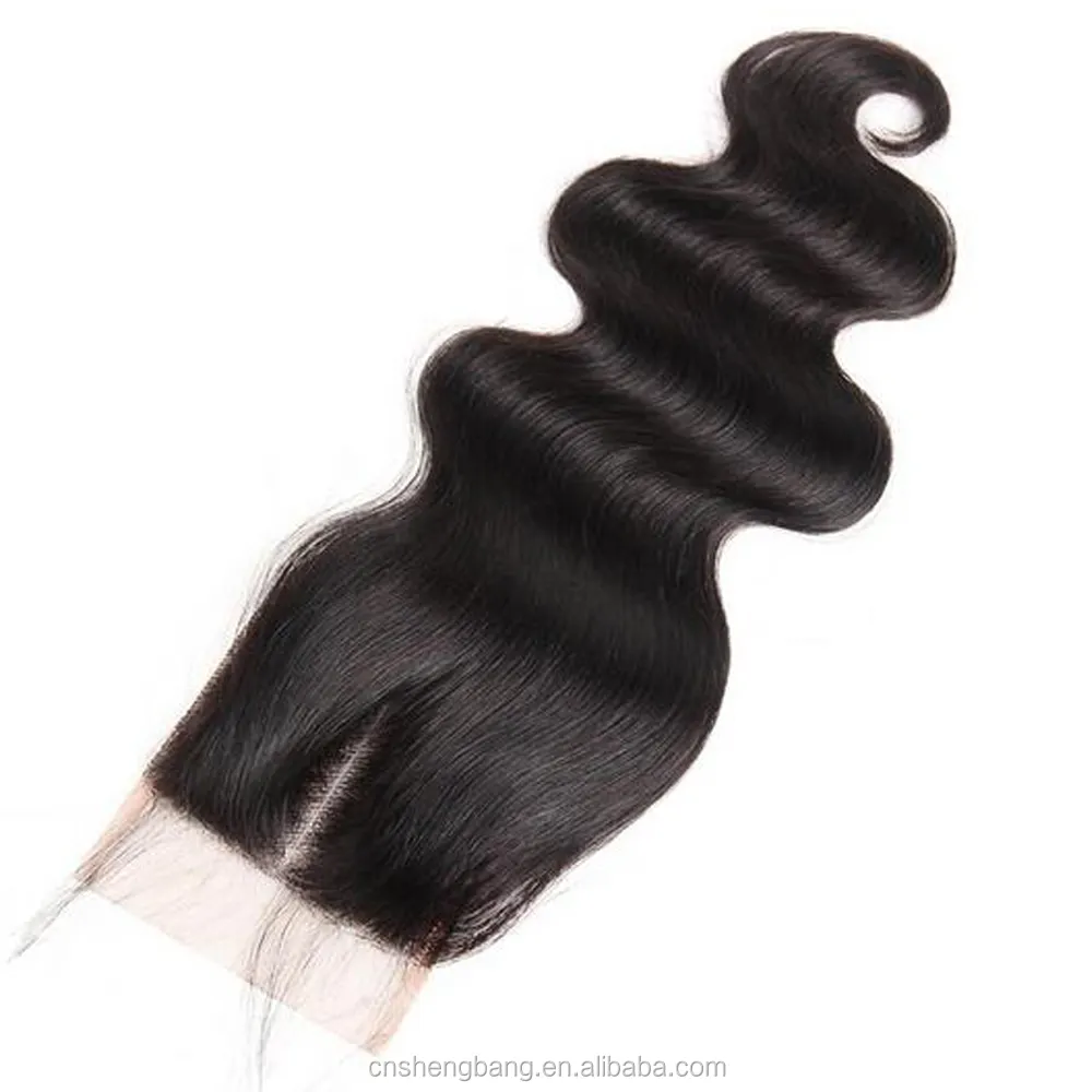 cheap lace closure 4x4" wholesale price for sample,body wave ,hand made 10in to 22inch,