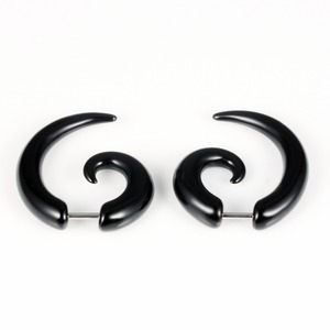 Boucles d'oreilles en acrylique Simple, Simple et extensible, <span class=keywords><strong>piercing</strong></span> en spirale, 12 pièces - Product Image 4