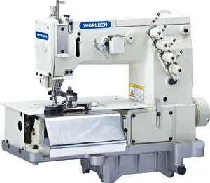 WD-2000C doppel flachbett gürtelschlaufe mit front stoffschneider