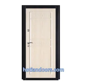 Competitive Price Russian style Steel Wood Armored door with CE Certificate made in china