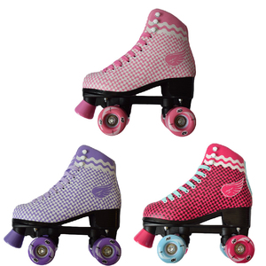 Patins à roulettes pour filles, design tendance, 4 roues en PU, roulements ABEC-7, style sportif et actif, taille 30-40 - Product Image 2