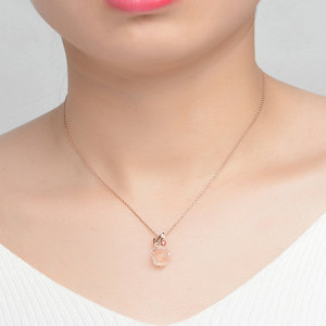 Csja — <span class=keywords><strong>collier</strong></span> à <span class=keywords><strong>fleurs</strong></span> en Quartz Rose, bijoux en argent Sterling 925, pierres précieuses naturelles, tendance, NI025, pour femmes - Product Image 2