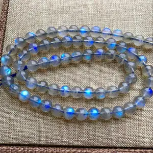 6mm round natural labradorite strong blue flash labradorite beads