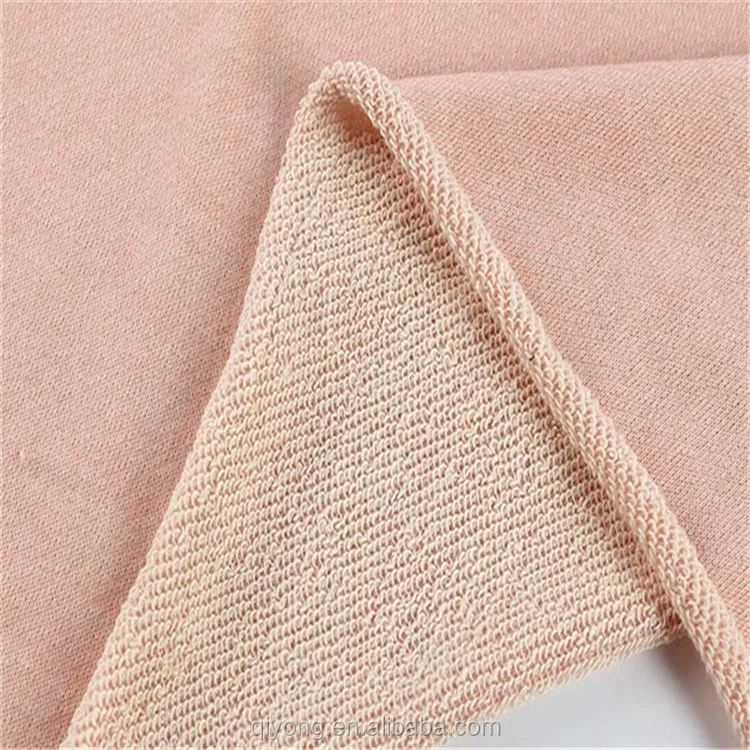 Popular Knit 60%Polyester 40%Cotton French Terry Cloth Fabric Knitting Wholesale for Fashion Garments
