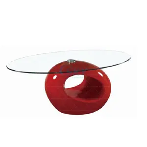 스카이 홈 스마트 라운드 럭셔리 커피 테이블 상품 클래스 타원형 현대 유리 커피 테이블