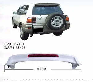 热销 CZJ ABS 后扰流板与 led灯为 rav4 '95-98