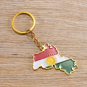 Gantungan Kunci Enamel Peta Negara Georgia Bulgaria dengan Bendera, Suvenir 2026 - Product Image 3