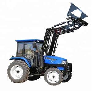 Trung quốc cung cấp 55hp Nông Nghiệp máy kéo với bộ phận giống hình lá kết thúc loader máy - Product Image 1
