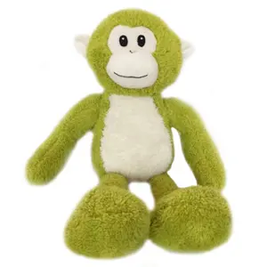 Vert personnalisé singe jouet en peluche singe en peluche