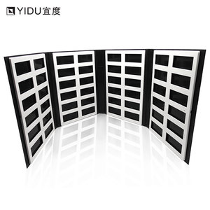 高级花岗岩样品文件夹，配有可调桌面支架和模块化板条墙 - Product Image 4