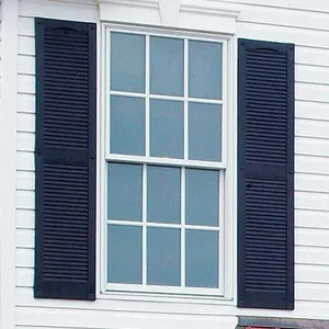 หน้าต่าง Suppliers-หน้าต่าง Upvc ไวนิลสีขาวแขวนเดี่ยวสไตล์สหรัฐอเมริกาพร้อมหน้าแปลนตอกด้วยการรับรอง NFRC สำหรับรัฐฟลอริดา