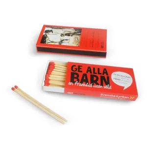 Custom safety matches china Coloured Head wooden Safety Matches