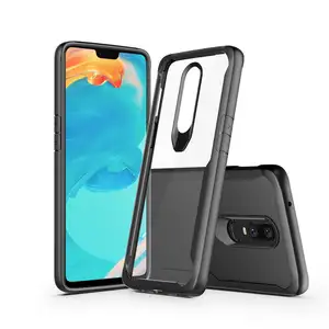 Pabrik Manufaktur Penutup Ponsel Bening Kustom untuk OnePlus 6 Casing 360 Derajat Tahan Guncangan TPU PC Penutup Belakang Hibrida