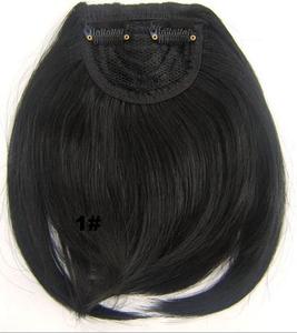 Capelli sintetici Lisci Bangs Naturale Anteriore Scoppi di Clip In Estensioni Dei Capelli Linea Completa Frangia di Scoppio Resistente Al Calore Parrucchino 30 grammi - Product Image 2