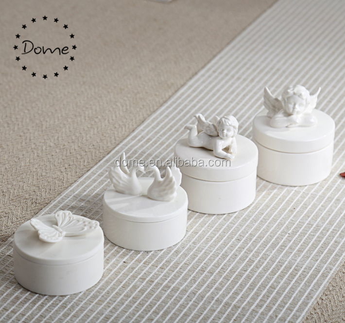 box with swans on top