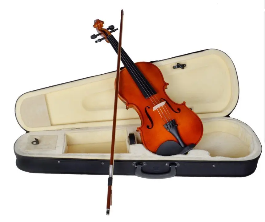 Biola Stradivari Ukuran Penuh Kustom dengan Bagian Boxwood