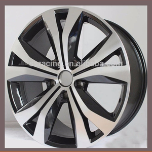 Jantes de voiture pour SUV <span class=keywords><strong>Touareg</strong></span>, roues de voiture au Design Concave, de haute qualité, noir usiné, <span class=keywords><strong>19</strong></span> 20 pouces, - Product Image 3