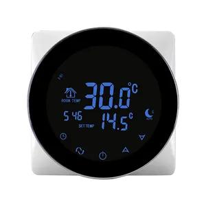 12v thermostat Round Touch Screen Wifi Thermostat for Heating System