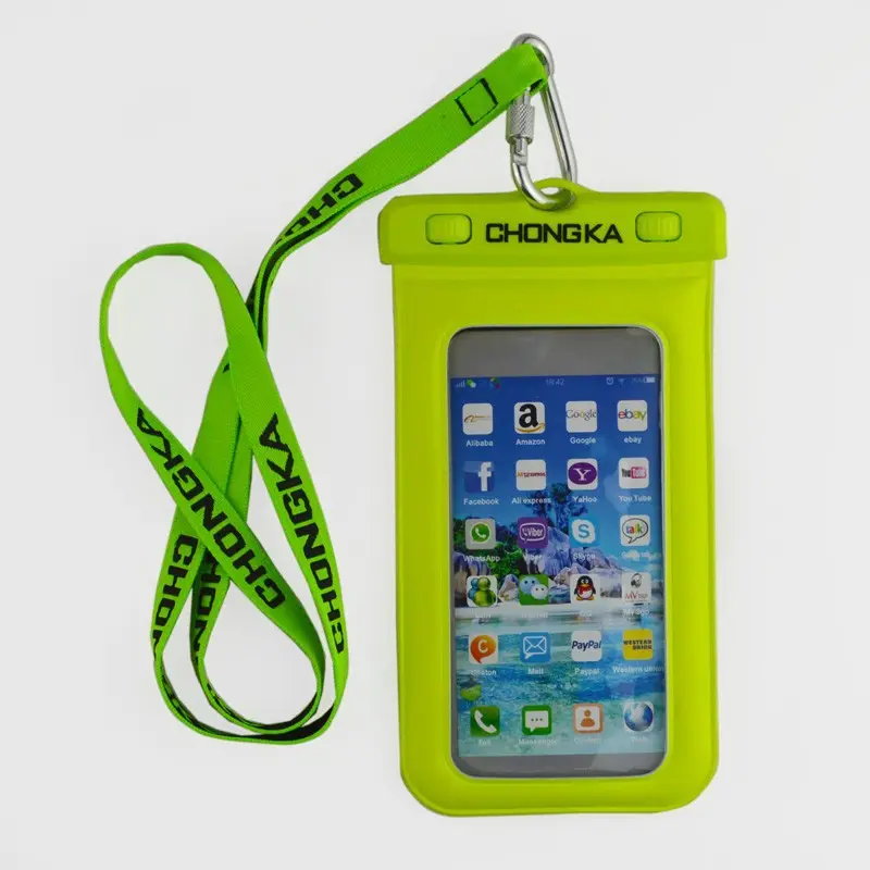 impermeabile sacchetto del telefono mobile con lo spago per iphone4s