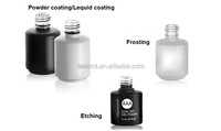 Tapa de esmalte de uñas de plástico de inyección negra FC250 tapa de cilindro personalizada de tamaño de cuello de 15mm para embalaje de esmalte de uñas de gel