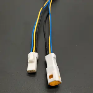 Montagem do cabo do fiação do conector jst impermeável do usb 2mm pitch 3 pinos para o automóvel/carro