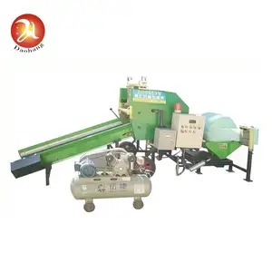 Factory supplier hay wrapping mini round silage baler machine