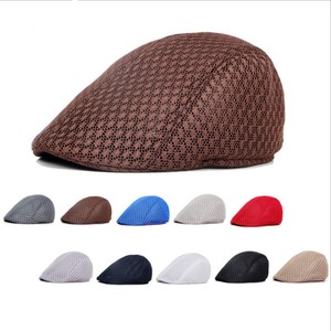 Bán buôn Hollow lưới Newsboy cap người đàn ông thoáng khí mùa hè Ivy cap hat - Product Image 1