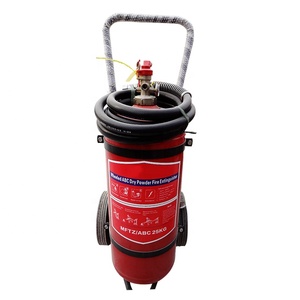 <span class=keywords><strong>Extincteur</strong></span> à poudre chimique sèche DCP ABC monté sur <span class=keywords><strong>chariot</strong></span> à roulettes de haute qualité 25 kg 30 kg 50 kg - Product Image 2