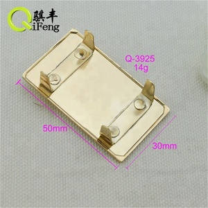 Hot Bán Purse Phần Cứng Thư Kim Loại Thương Hiệu Logo Túi Xách Kim Loại Tên Tấm Vàng Logo Thẻ - Product Image 3