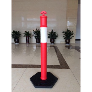 2024 Wholesale Price CE <strong>75cm</strong> Traffic Pole Pure Plastic <strong>Bollard</strong> 100% PU Delineator Post