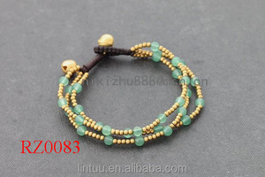Cloche de laiton fait à la main vente chaude cristal perles <span class=keywords><strong>envies</strong></span> réglable bracelet en gros - Product Image 4