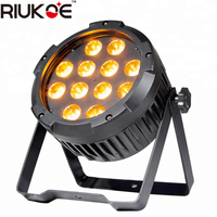 Extérieure Imperméable À L'eau étape Par 64 peut DMX 12x18w RGBAWUV 6in1 IP65 LED plat dj ledpar