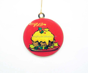 Diseño propio más Popular exquisito acero 50*56mm redondo cristiano religioso con patrones adorno de Navidad para la decoración del hogar - Product Image 4