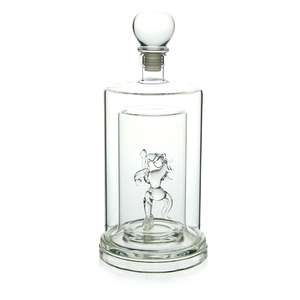 Botella de Vidrio de Borosilicato Alto, Botella de Whisky de Vidrio con Decoración de Caballo - Product Image 2
